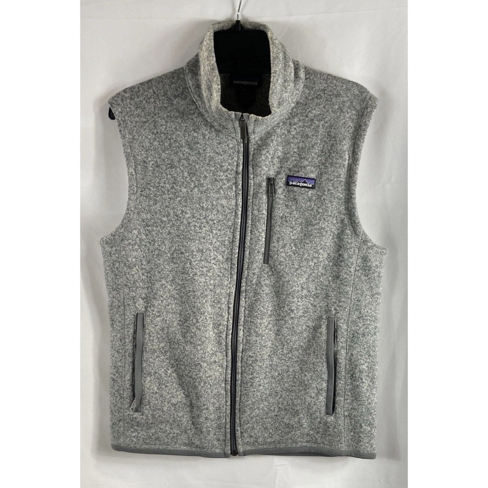 Patagonia Men's Better Sweater Full Zip Fleece Vest Grey Heather Sz M